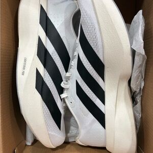 Adidas Unisex Athletic Shoes in White and Black
